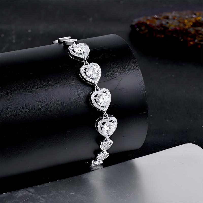 Interlocked Hearts Bracelet